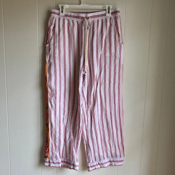 Aratta Silent Journey Pants and Top Embroidered Boho Birth of Venus Sz Med - Picture 13 of 16